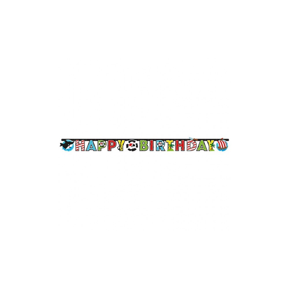 Baner Happy Birthday Pirát Baner Happy Birthday Pirát