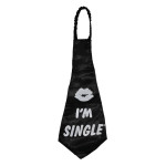 XL kravata – Rozlúčka so slobodou čierna