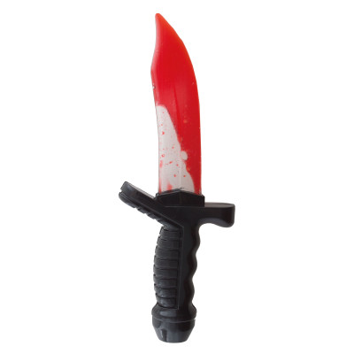 Plastový nôž s krvavým efektom – 25 cm