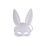 Maska Glitter Bunny biela
