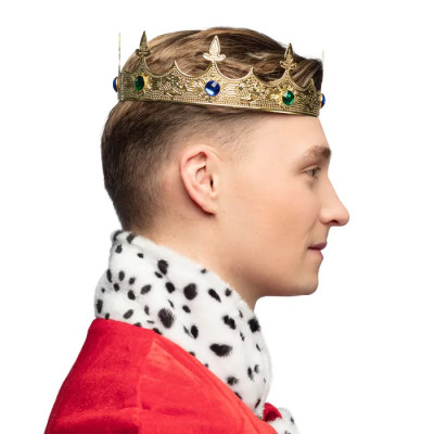 Kráľovská zlatá koruna kovová