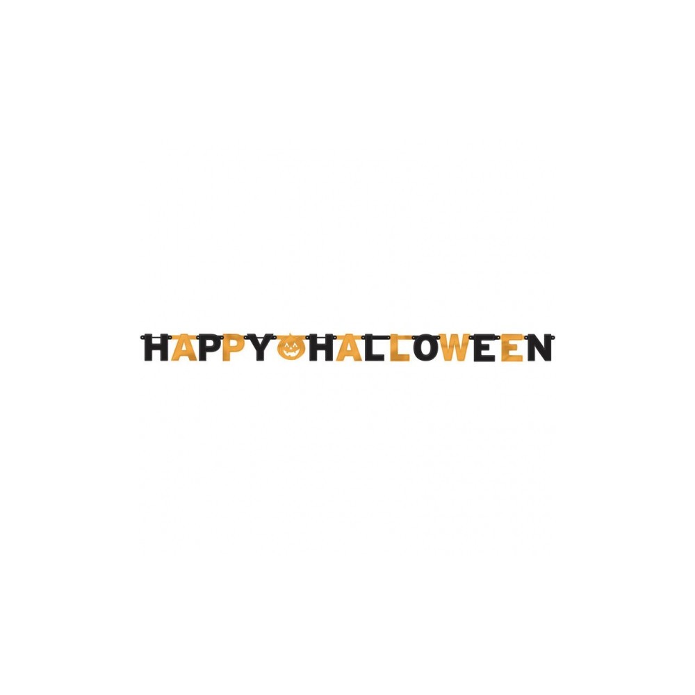 Baner písmenkový Happy Halloween