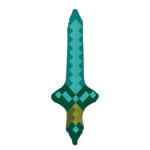 Fóliový balón Minecraft – Diamantový meč (63 × 25 cm)