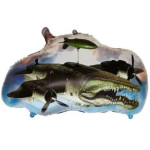 Fóliový Juniorshape balón Italian Brainrot - Bombardiro Crocodilo