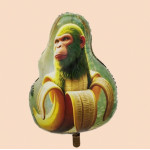 Fóliový Juniorshape balón Italian Brainrot - Chimpanzini Bananini