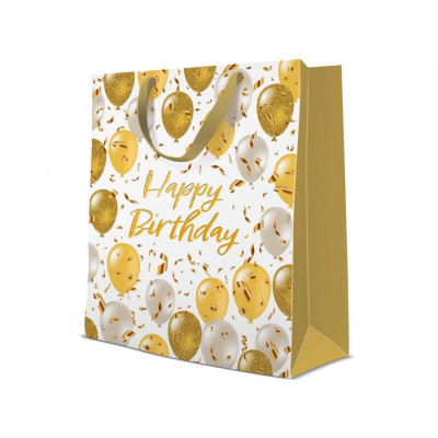 Darčeková taška „Happy Birthday Elegant Balloons“