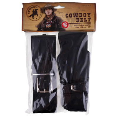 Kovbojský opasok s puzdrami na zbrane