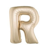 Fóliový balón písmeno R farba Champagne