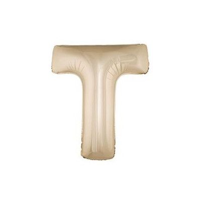 Fóliový balón písmeno T farba Champagne
