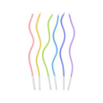 Sviečky vlnité pastelové farby