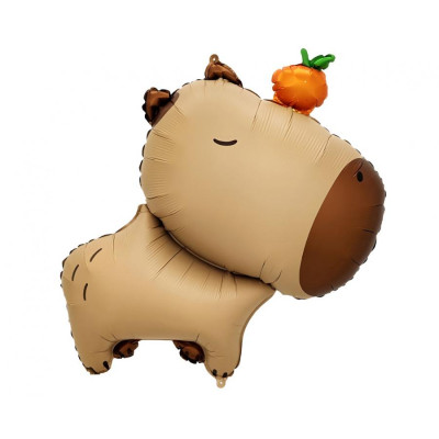 Fóliový juniorshape balón Kapybara s pomarančom