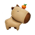 Fóliový juniorshape balón Kapybara s pomarančom
