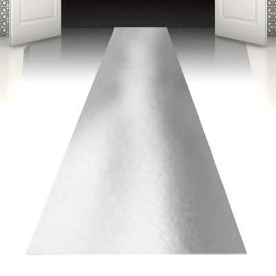 Dekoračný strieborný koberec 60 x 450 cm