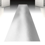 Dekoračný strieborný koberec 60 x 450 cm
