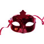 Škraboška červená lesklá