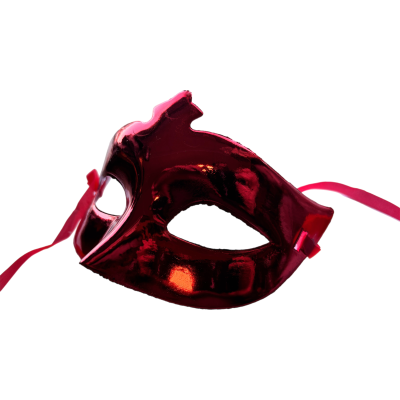 Škraboška červená lesklá