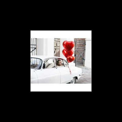 Fóliový balón srdce červené 35 cm