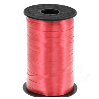 Stuha na balóny červená matná 225 m