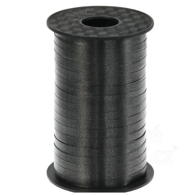 Stuha na balóny matná čierna 225 cm