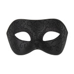 Škraboška matná čierna s trblietavým vzorom