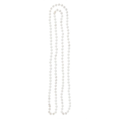 Gatsby perlový náhrdelník biely