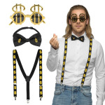 Set Dollar – párty doplnky - party okuliare, kravata a traky