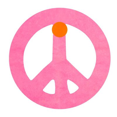 Papierová girlanda „Peace“ (4 m)