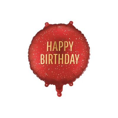 copy of Fóliový balón „Happy Birthday“ – tmavá červená 35 cm