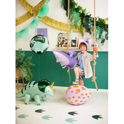 Fóliový balón Happy Birthday „Brontosaurus“ 35 cm