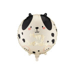 Fóliový balón Happy Birthday „Pes“ 35 cm