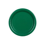 Papierové taniere – zelená farba, 23 cm (6 ks)