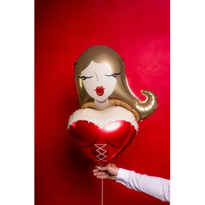 Fóliový balón „Dievča“ – 57 × 74,5 cm