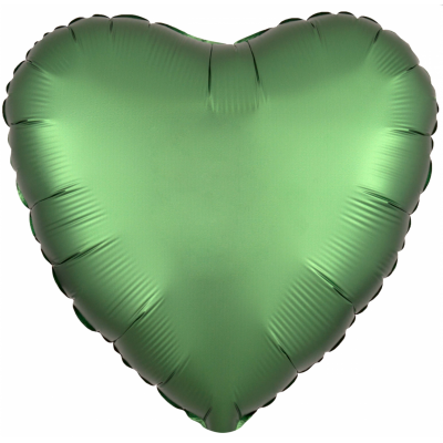 Fóliový balón Satin Luxe Smaragdové srdce