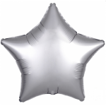 Fóliový balón Satin Luxe strieborná hviezda