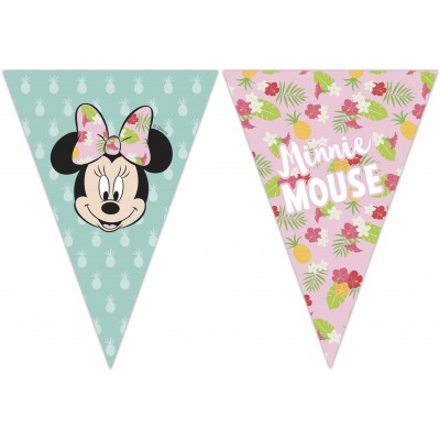 Vlajkový banner Minnie Mouse tropical