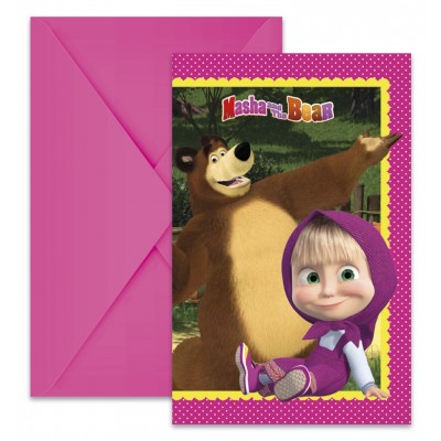 Pozvánky Masha and Bear