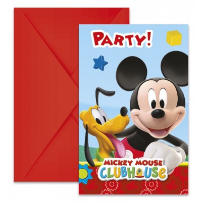 Pozvánky Playful Mickey Mouse