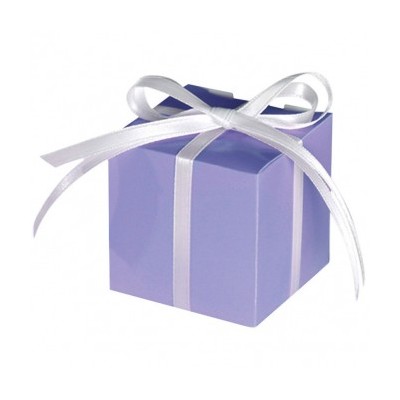 Svadobné darčekové krabičky fialové