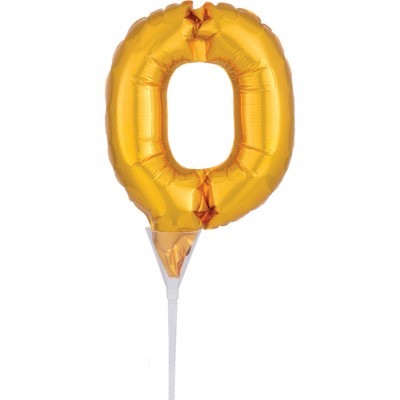 Fóliový balón dekoračné číslo na tortu “0”