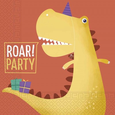 Servítky party dinosaur