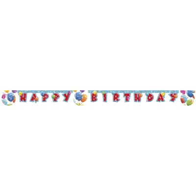 Baner Happy B-Day trblietavé balóny