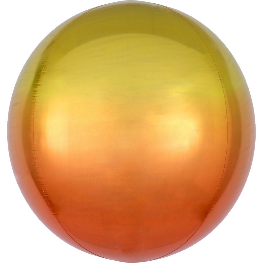 Fóliový balón Orbz žlto oranžový