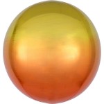 Fóliový balón Orbz žlto oranžový