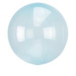 Transparentný Bobo balón modrý