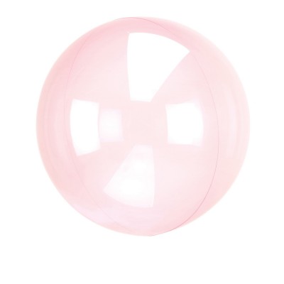 Transparentný balón tmavo ružový
