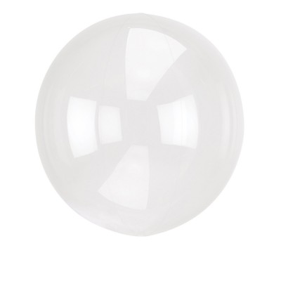 Transparentný Bobo balón biely