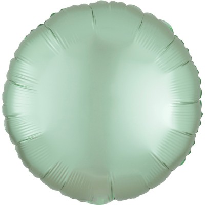 Fóliový balón Satin Luxe mätovo zelená guľatý