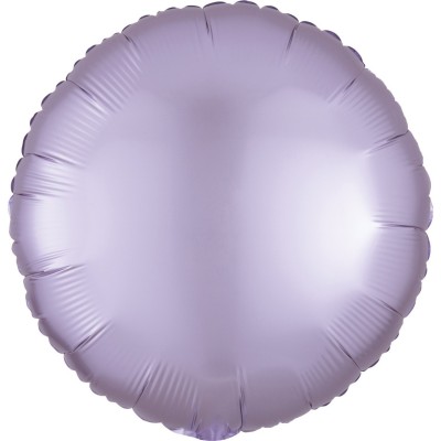Fóliový balón Satin Luxe pastelová fialová guľatý