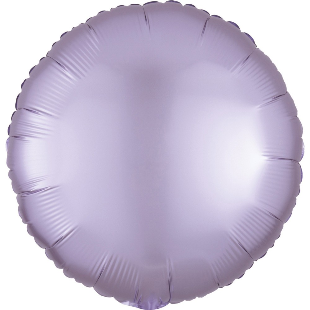 Fóliový balón Satin Luxe pastelová fialová guľatý