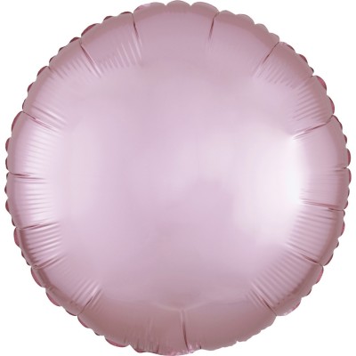 Fóliový balón Satin Luxe pastelovo ružová guľatý